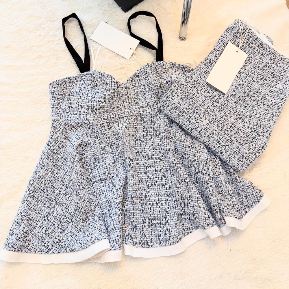 BNWT ZARA TWEED MATCHING SET